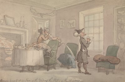 Dr. Syntax Copying the Wit of the Window by Thomas Rowlandson